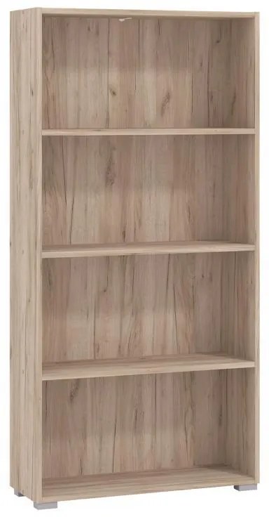 Βιβλιοθήκη Tomar 4 Γκρί Δρύς 70x24,5x142 εκ. 70x24.5x142 εκ.