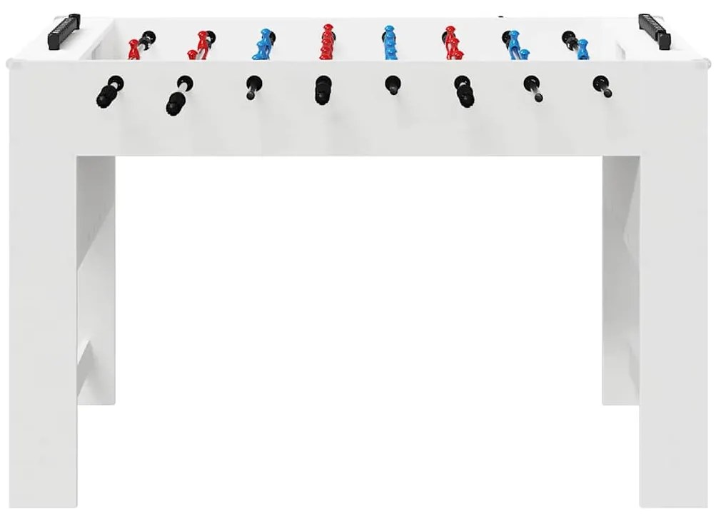 vidaXL Τραπέζι Φουτμπολ Λευκό 125 x 60,5 x 80 εκ. Επεξεργασμένο ξύλο