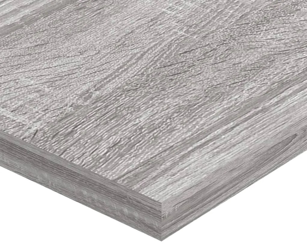 vidaXL Ράφια Τοίχου 4 τεμ. Γκρι Sonoma 80x20x1,5 εκ. Επεξεργ. Ξύλο