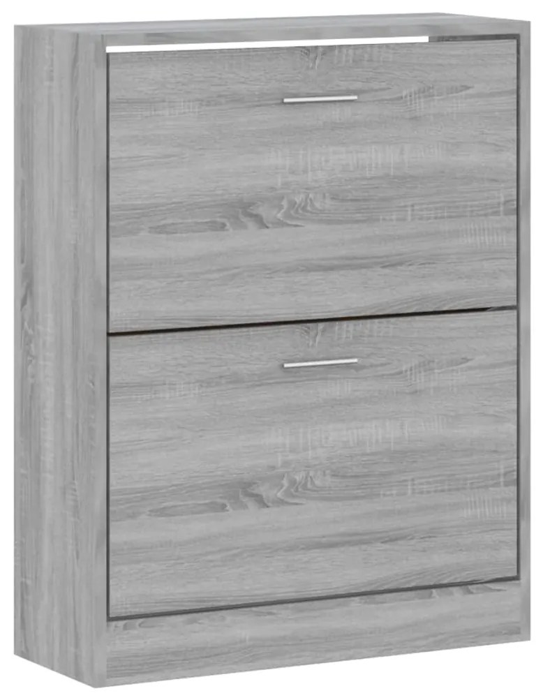 vidaXL Παπουτσοθήκη Γκρι Sonoma 63x24x81 εκ. από Επεξεργασμένο Ξύλο