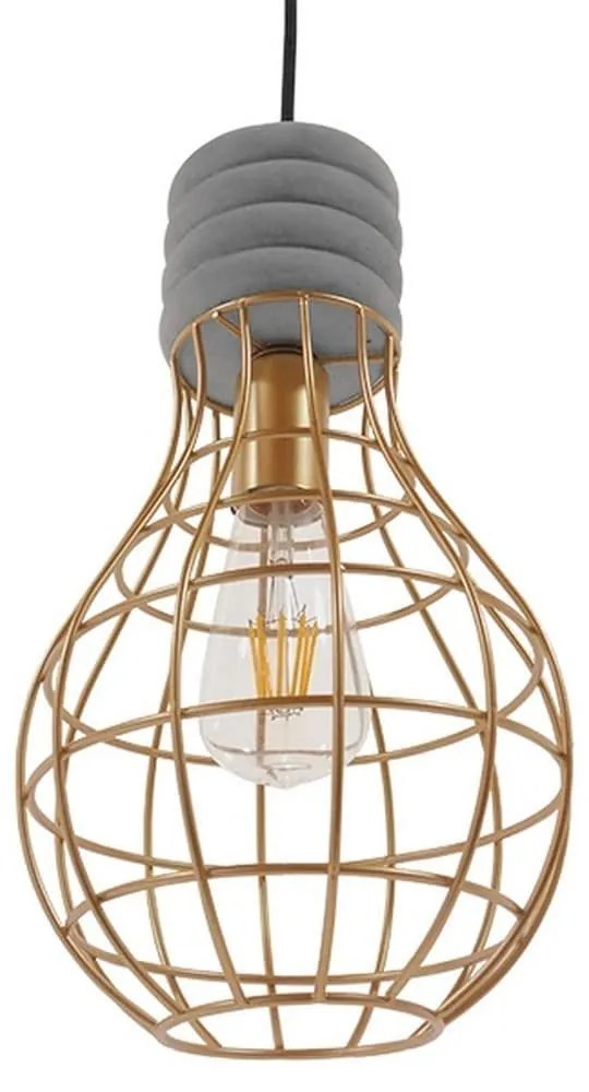 Φωτιστικό Οροφής Durant 01325 Grey-Beige GloboStar Cement