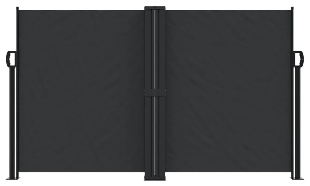 vidaXL Σκίαστρο Πλαϊνό Συρόμενο Μαύρο 140 x 1000 εκ.
