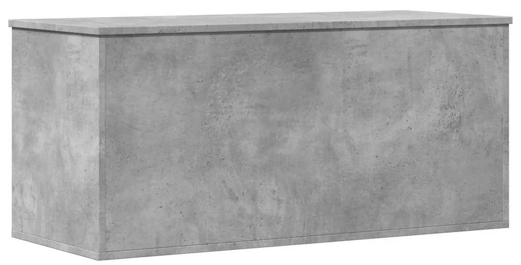 vidaXL Κουτί Αποθήκευσης Γκρι Σκυροδέματος 100x42x46 εκ. Επεξεργ. Ξύλο