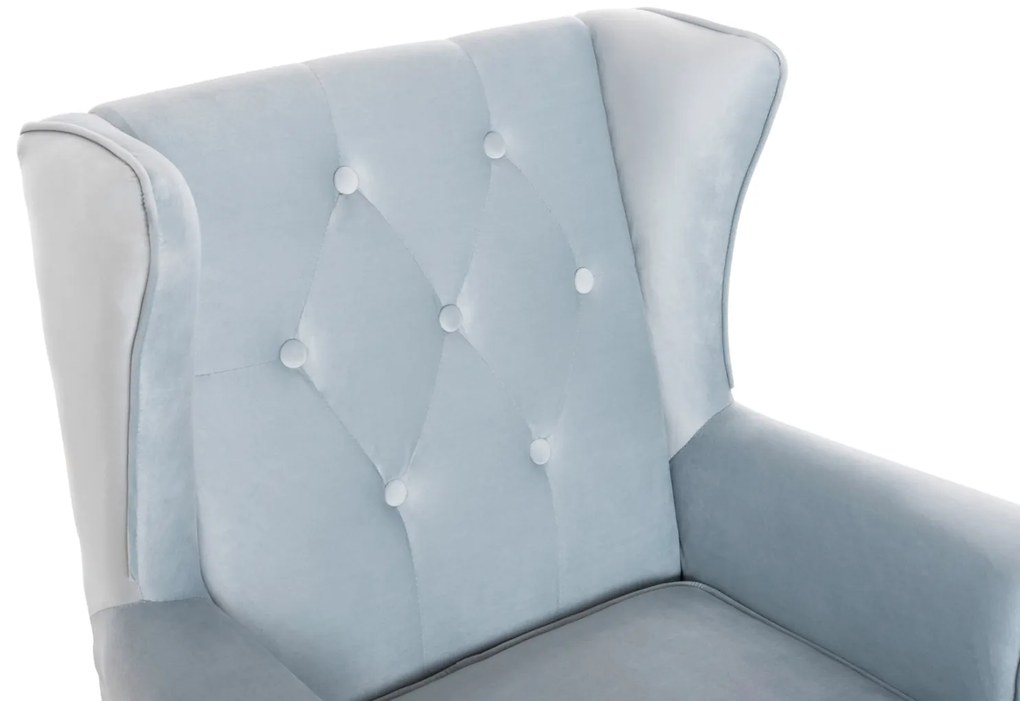 ΠΟΛΥΘΡΟΝΑ ΜΠΕΡΖΕΡΑ BRANDON HM3073.31 BABY BLUE ΒΕΛΟΥΔΟ-ΠΟΔΙΑ ΣΕ ΦΥΣΙΚΟ 82,5x80x104Υεκ