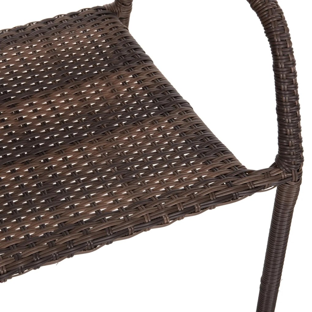 Καρέκλα - Πολυθρόνα MORNER C6074.01 Μεταλλική με Καφέ Rattan 55x58x87Υ εκ. 55x58x87 εκ.