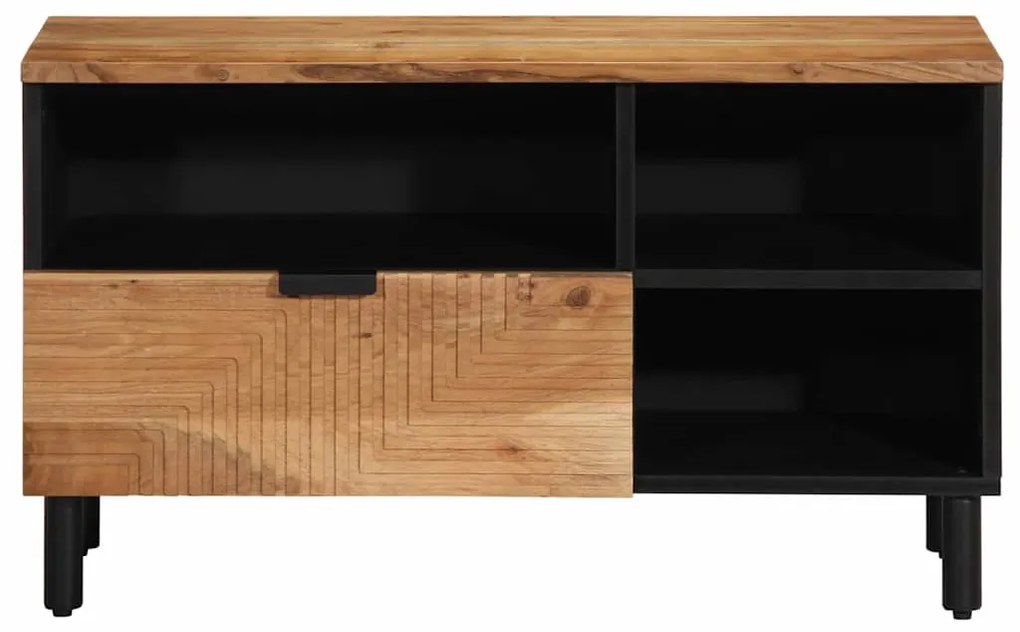 vidaXL Ντουλάπα Τηλεόρασης Καφέ 80 x 33.5 x 46 εκ. Μασίφ ξύλο ακακίας