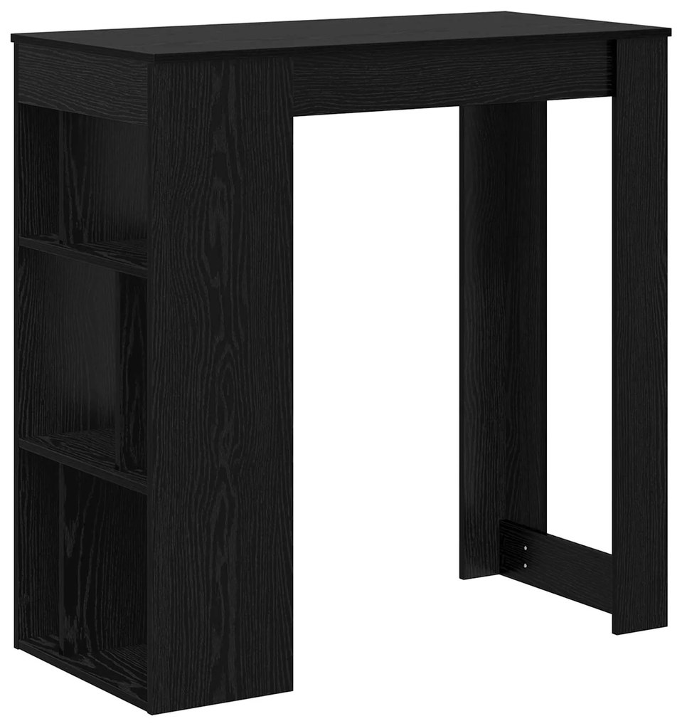 vidaXL Τραπέζι μπαρ Μαύρη Οξυά 102 x 50 x 103,5 εκ. Επεξεργασμένο ξύλο