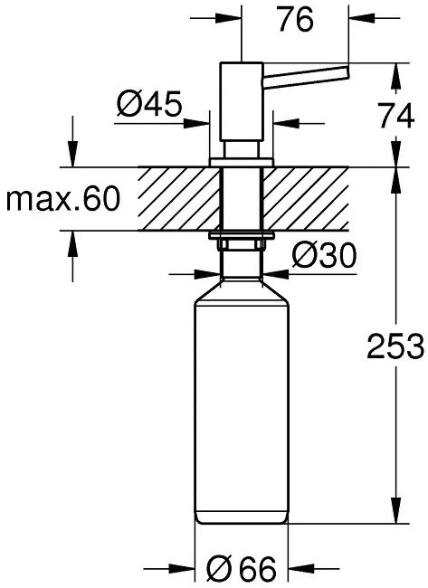 Ντισπένσερ Grohe-Ashmi Mat