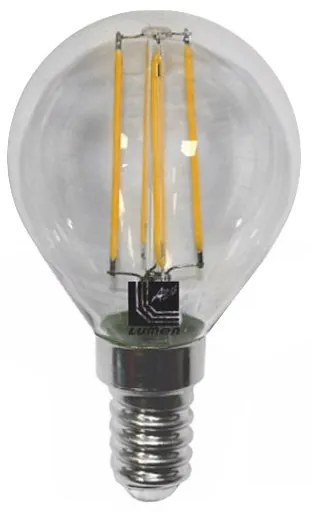 Adeleq Led Λάμπα Cog Σφαιρικό Διάφανο Ε14 4W 230V Ψυχρό 13-141140