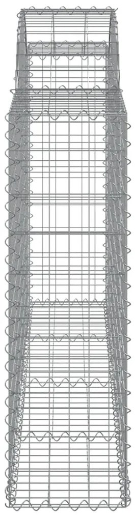 vidaXL Συρματοκιβώτια Τοξωτά 12 τεμ. 200x30x100/120 εκ. Γαλβαν. Ατσάλι