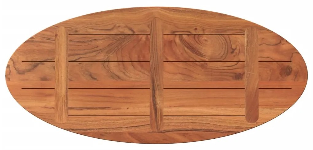 vidaXL Επιφάνεια Τραπεζιού Οβάλ 110x50x3,8 εκ. Μασίφ Ξύλο Ακακίας