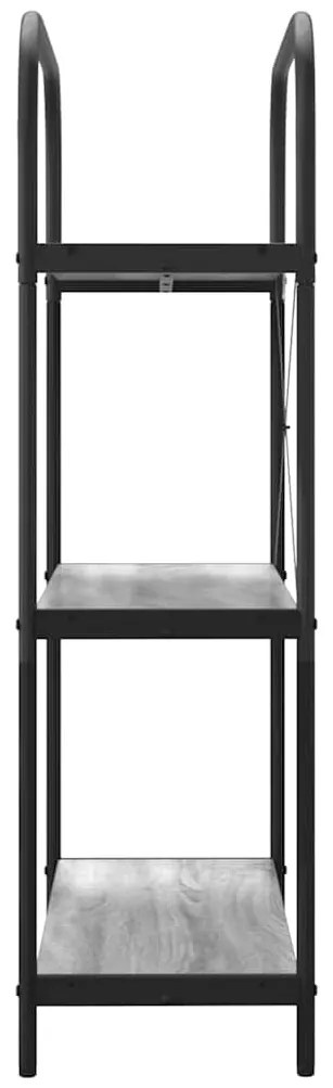 vidaXL Ράφι Βιβλίων Γκρίζο Σονομα 80 x 30 x 109 εκ Επεξεργασμένο ξύλο