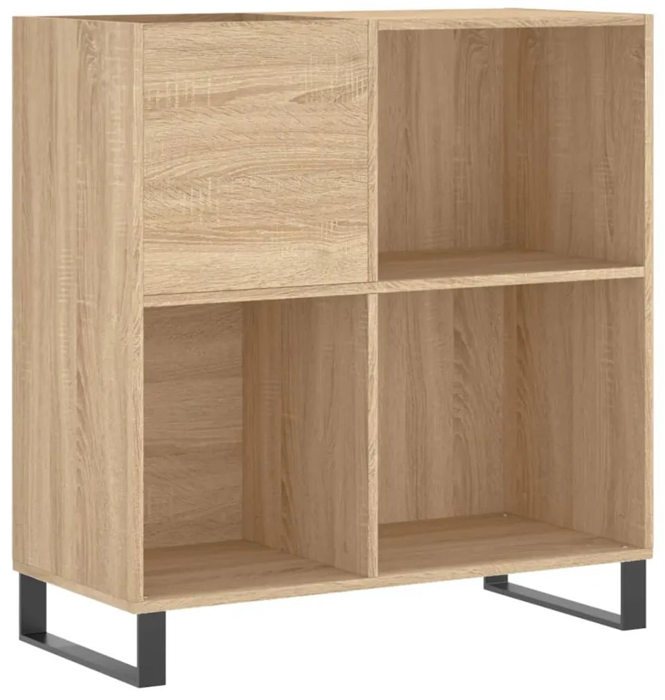 vidaXL Δισκοθήκη Sonoma Δρυς 84,5 x 38 x 89 εκ. από Επεξεργασμένο Ξύλο