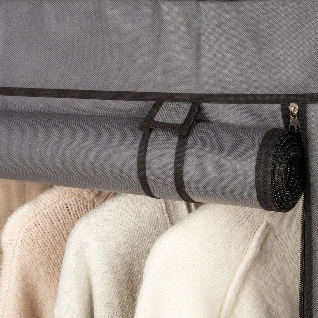 Ντουλάπα για τα ρπύχα Max Home Σκούρο γκρίζο 105 X 160 X 44 CM x2