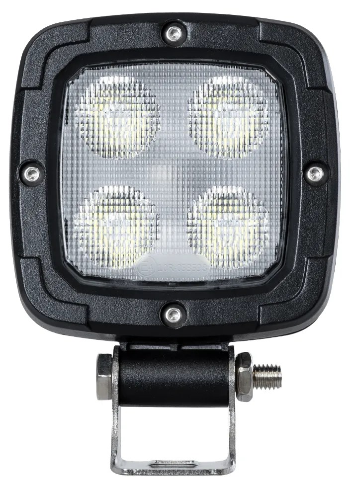 GloboStar® 85399 E4 Mark Vehicle &amp; Forklift Work Lights - Φώτα Εργασίας για Οχήματα Περονοφόρα - Κλάρκ LED 20W DC 10-80V Αδιάβροχο IP67 Ψυχρό Λευκό 6000K Μ11 x Π11 x Υ5cm