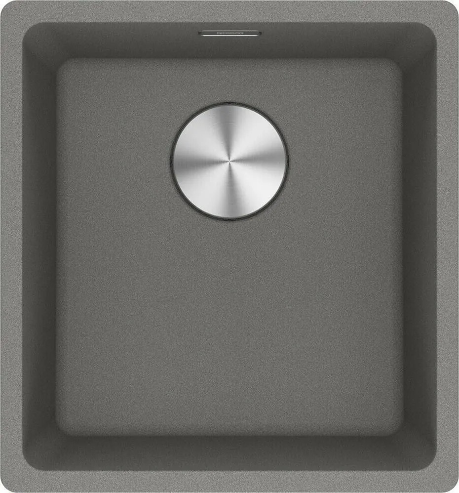 Franke Maris MRG 210/110-37 3 1/2" Flushmount ή υποκαθήμενος Γρανιτένιος Νεροχύτης 40.3xΠ43.3cm Stone grey