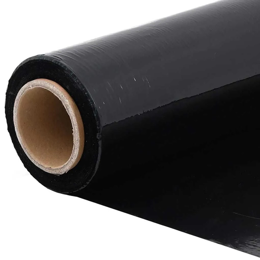 Stretch Film 2 τεμάχια Μαύρο 17 μm 50 cm x 300 m - Μαύρο