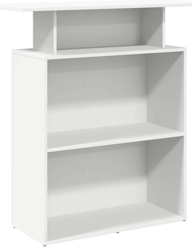 vidaXL Γραφείο υποδοχής Λευκό 100x40x104 cm Κατασκευασμένο ξύλο