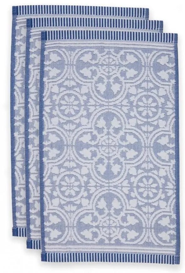 ΣΕΤ ΠΕΤΣΕΤΕΣ ΧΕΡΙΩΝ 55x110cm 3 ΤΕΜ. PIP STUDIO - TILE DE PIP BLUE