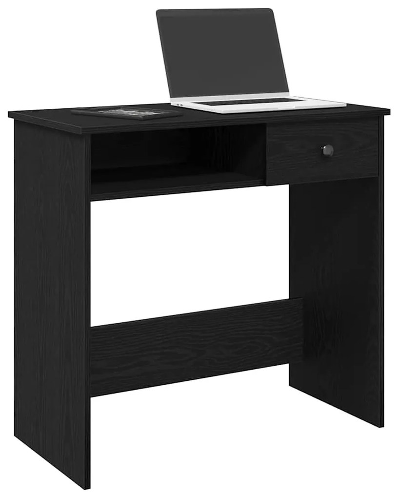 Γραφείο Μαύρο 80 x 40 x 75 εκ. από Μοριοσανίδα