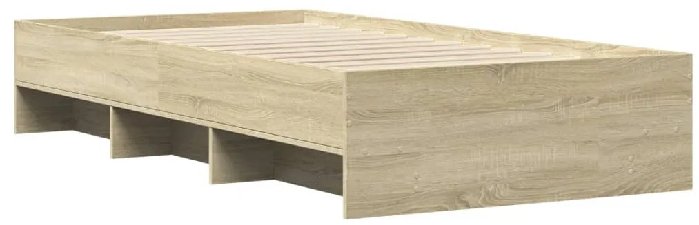 vidaXL Πλαίσιο Κρεβ. Χωρ. Στρώμα Sonoma Δρυς 90x200 εκ. Επεξ. Ξύλο