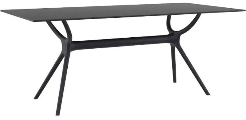 AIR ΤΡΑΠΕΖΙ 180Χ90εκ. BLACK LAMINATE 12mm