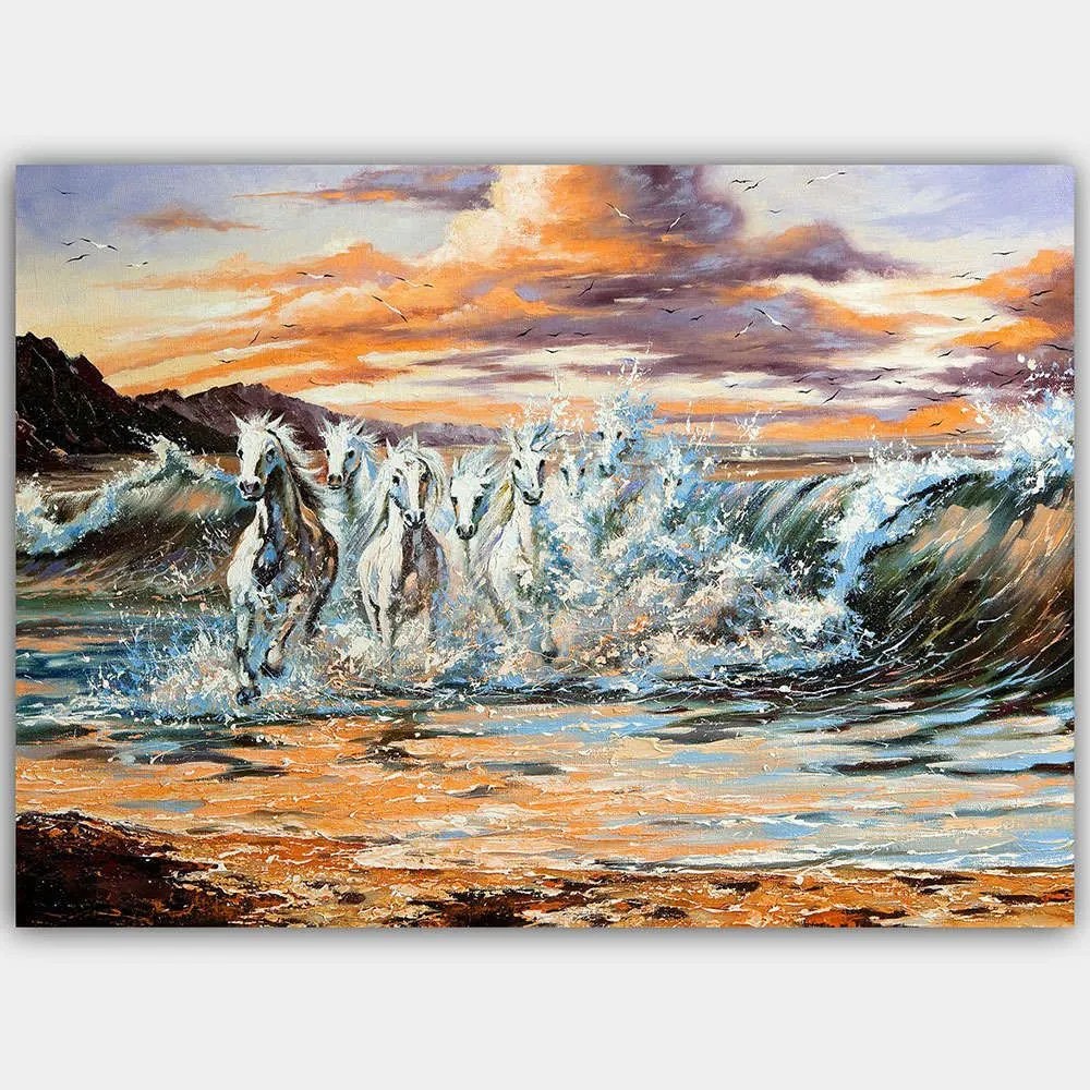 Πίνακας Καμβάς 441HPE2448 100x70cm Multi Wallity Horizontal Ξύλο, Καμβάς