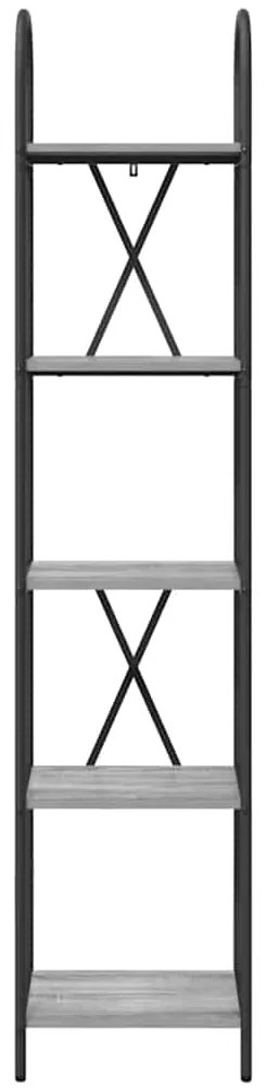 vidaXL Ράφι Βιβλίων Γκρι sonoma 40 x 30 x 183 εκ Επεξεργασμένο ξύλο