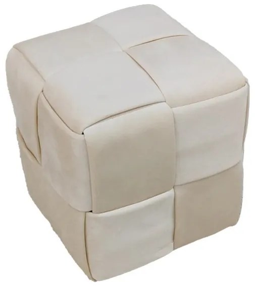 Σκαμπό Jisko Pakoworld Μπεζ Βελούδο 38X38X40 εκ 257-000028 Pakoworld-257-000028-Μπεζ 257-000028