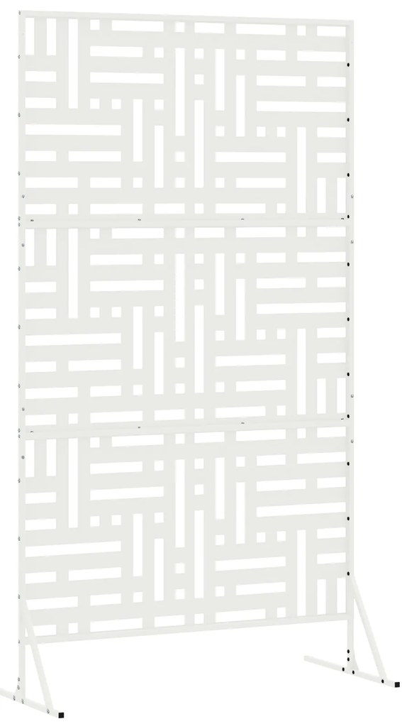 vidaXL Πάνελ Ιδιωτικότητας Λευκό 100x50x180 cm Ατσάλι