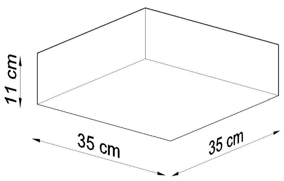 Sollux Φωτιστικό οροφής Horus 2,PVC,2xE27/60w