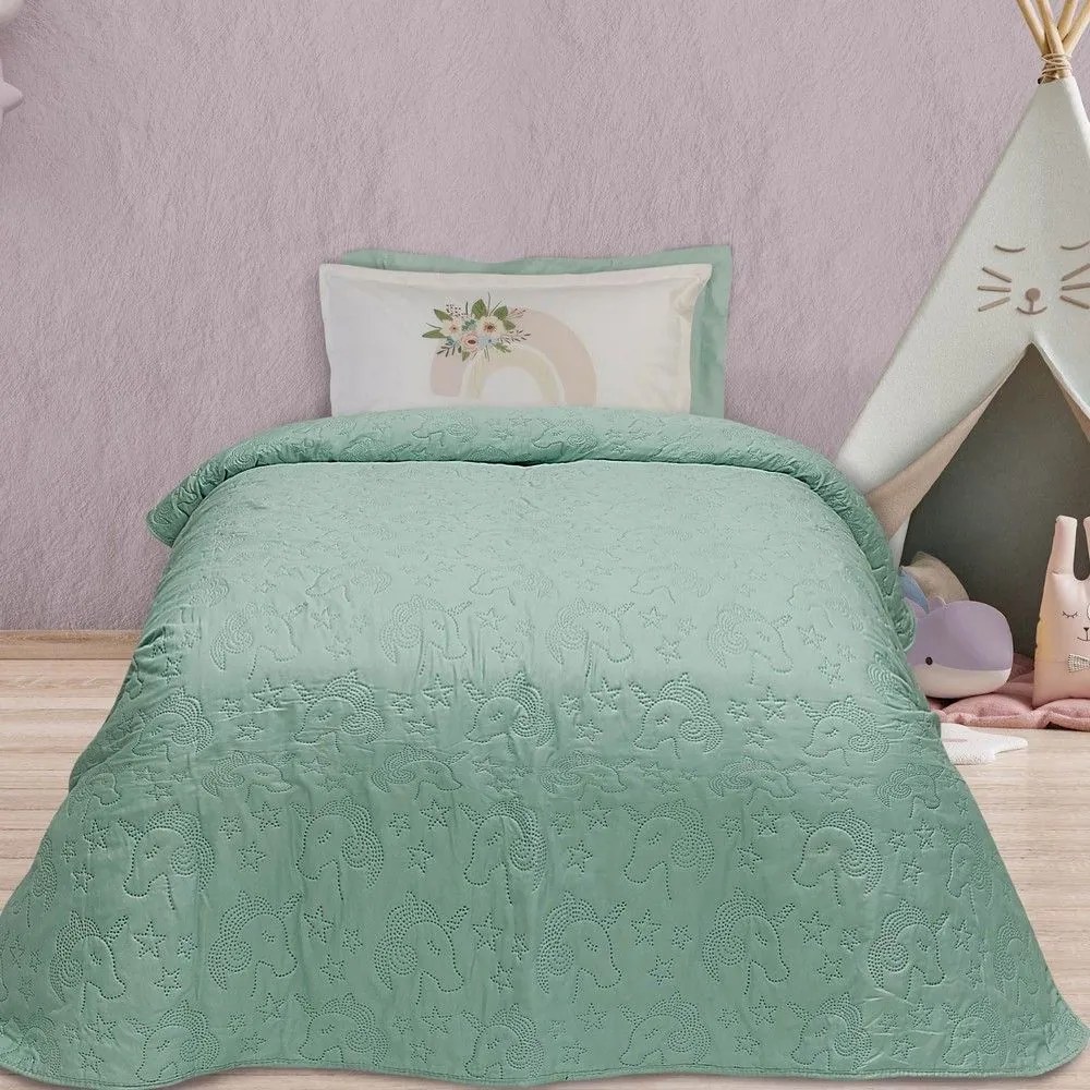 Κουβερλί Παιδικό 4861 Mint Das Home Single 160x240cm Microfiber