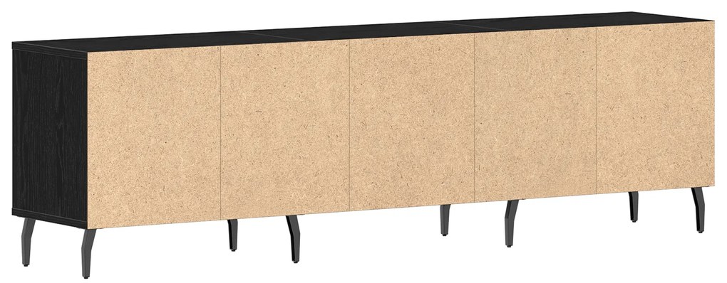 vidaXL Ντουλάπα τηλεόρασης Μαύρο Δρυς 150x30x44,5 εκ. Επεξεργασμένο ξύλο