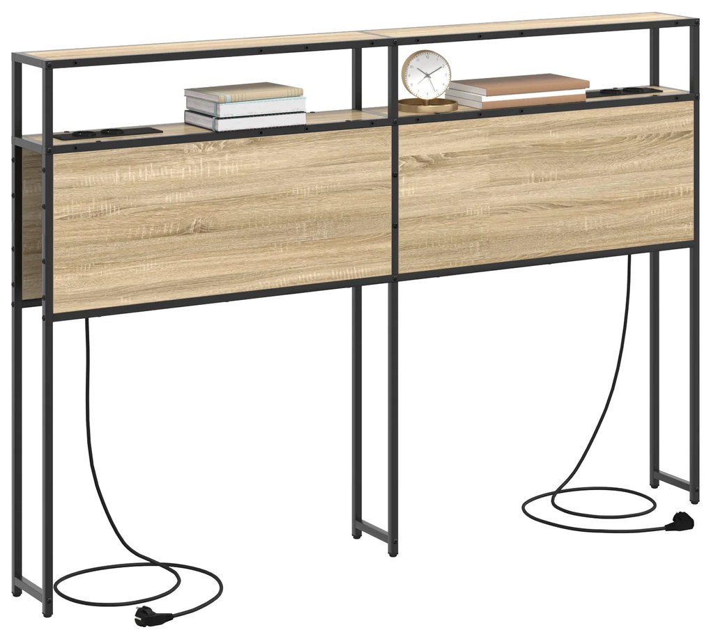 vidaXL Κεφαλάρι Αποθήκης Sonoma Oak 135 εκ. Επεξεργασμένο ξύλο