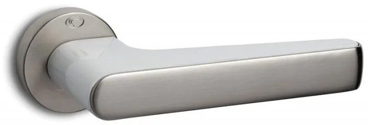 Convex 2015 Ματ Νίκελ/Λευκό Πόμολο Μπάνιου-Ροζέτα(Ζεύγος)