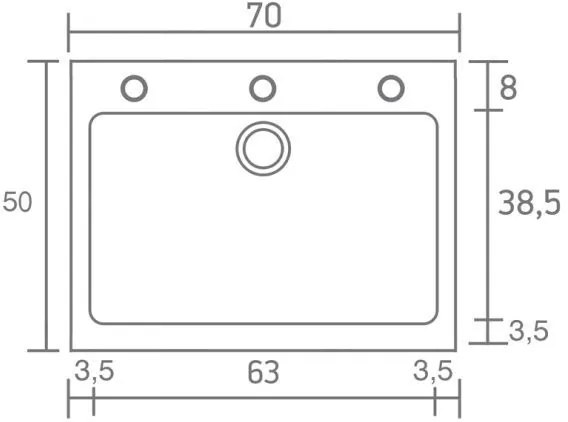 Νεροχύτης Sanitec 338-Granite Grey