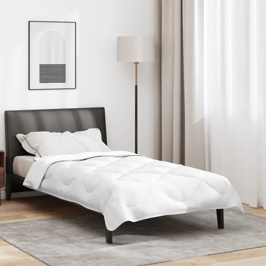 vidaXL Κουβέρτες & Κουβέρτες Λευκό 155 x 200 εκ. Μικροΐνες
