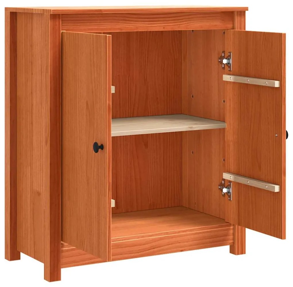 vidaXL Πλαϊνό γραφείο Καφέ 70 x 35 x 80 εκ.