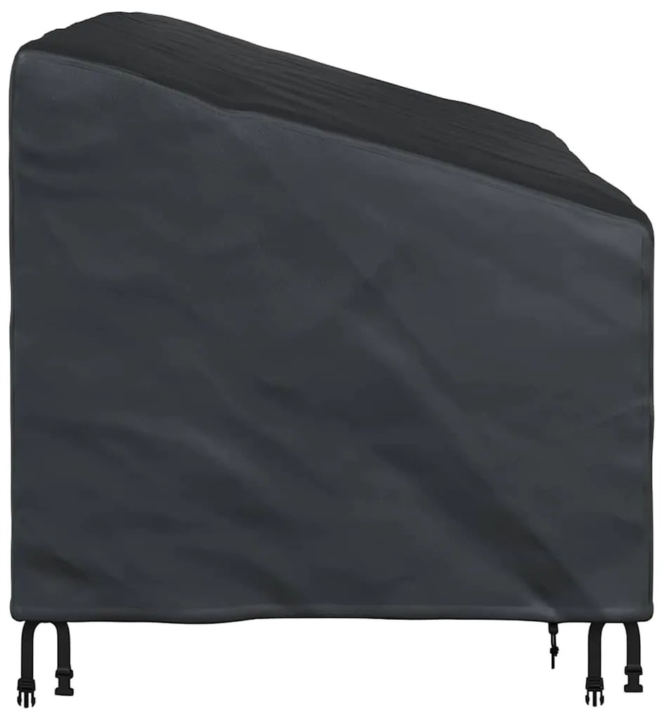 vidaXL Κάλυμμα Παγκάκι Κήπου Μαύρο 160 x 100 x 61 / 89 εκ Ύφασμα 420D