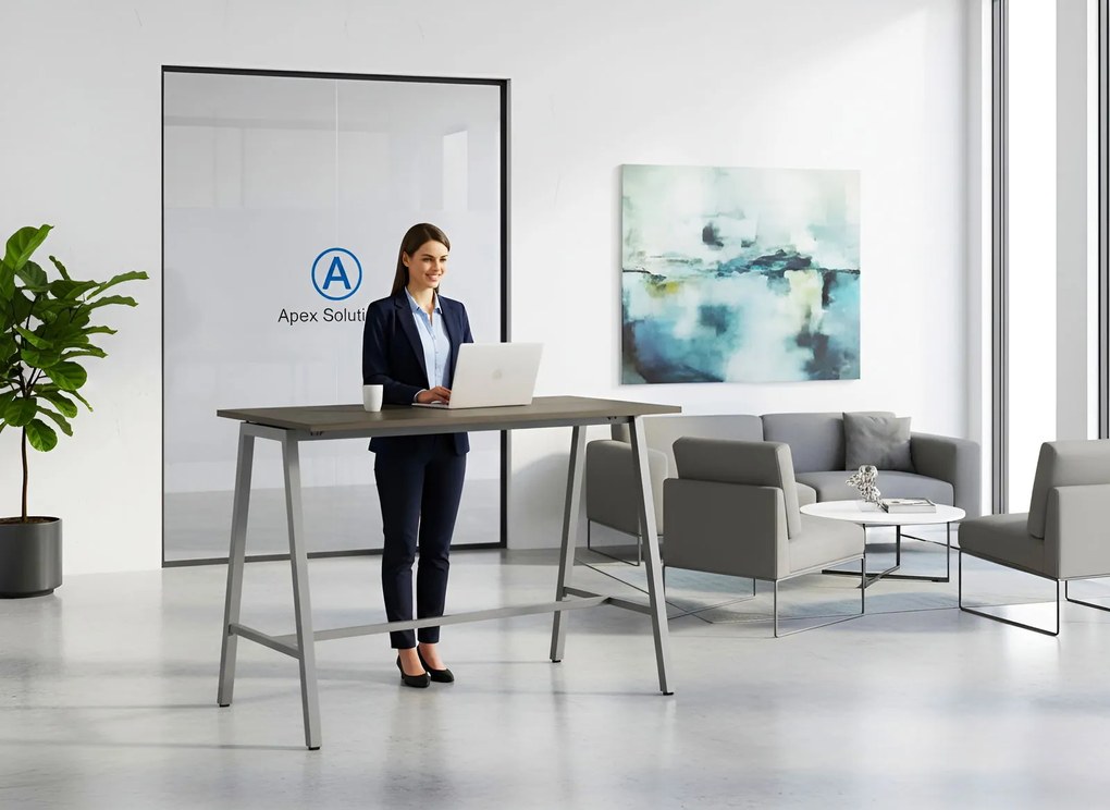 Γραφείο AlphaDesk II-Mauro-Kafe skouro