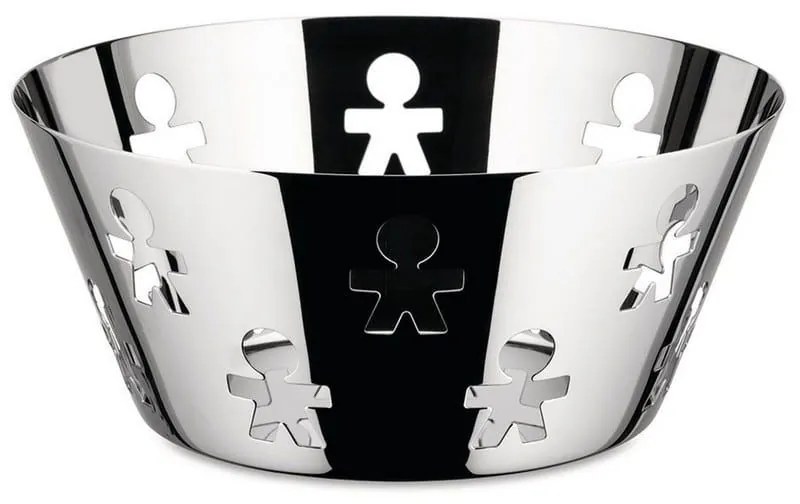 Φρουτιέρα - Ψωμιέρα Girotondo AKK04 Φ20,5x8,8cm Μεταλλική Silver Alessi Metal