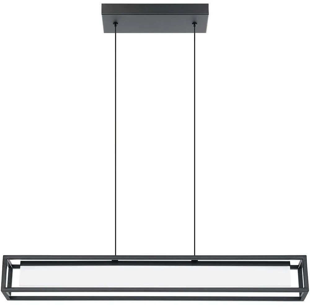 Φωτιστικό Οροφής - Ράγα Gualajo 39629 89x11x201cm Dim Led 3850lm 31,3W 3000K Black Eglo Steel,Plastic