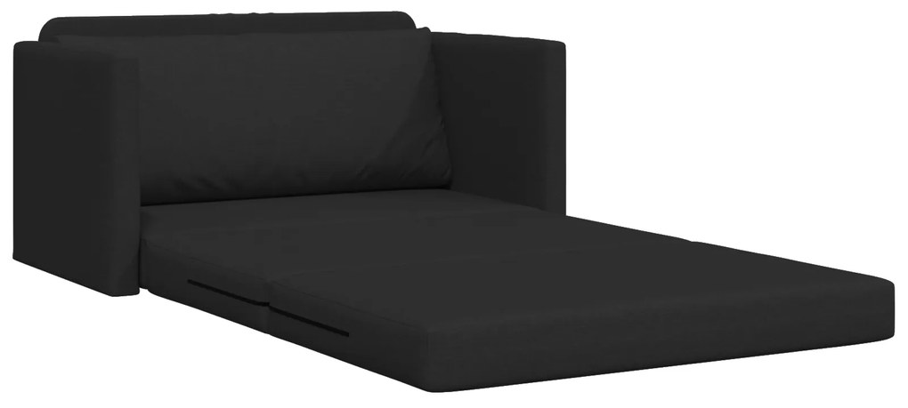 vidaXL Καναπές Κρεβάτι 2 σε 1 Μαύρος 124x71x78 εκ. Υφάσματος