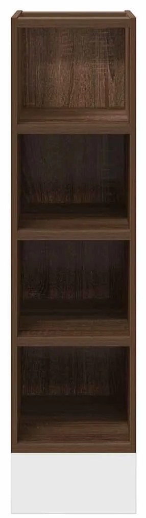 vidaXL Ντουλάπι Δαπέδου Riga Καφέ Δρυς 20x44,5x81,5 εκ. Μοριοσανίδα