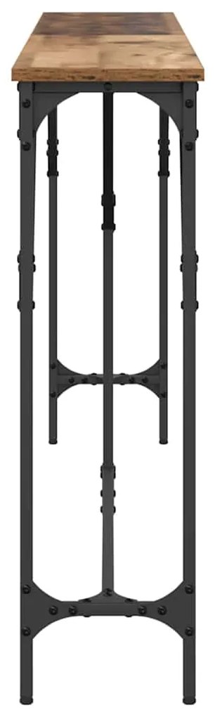 vidaXL Τραπέζι κονσόλας Παλιό Ξύλο 180 x 23 x 75 cm