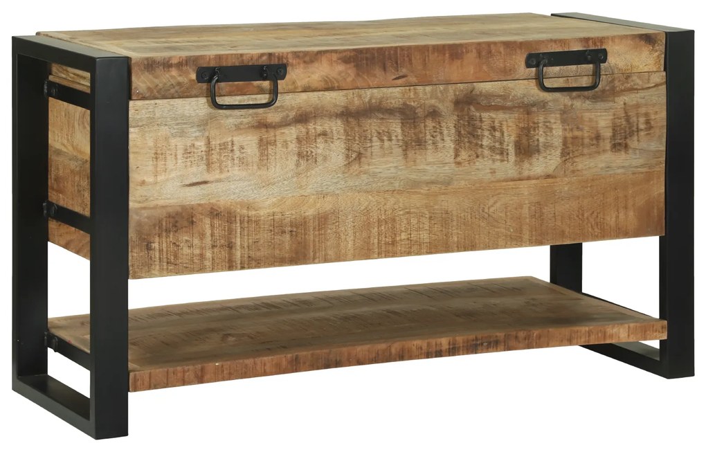 vidaXL Κουτί Αποθήκευσης Καφέ 80 x 35 x 45 cm Μασίφ ξύλο μάνγκο