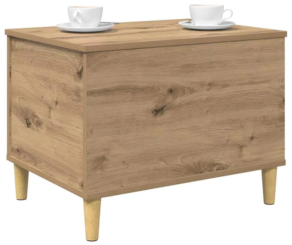 vidaXL Κομοδίνο artisan δρυς 60 x 44.5 x 45 εκ Επεξεργασμένο ξύλο