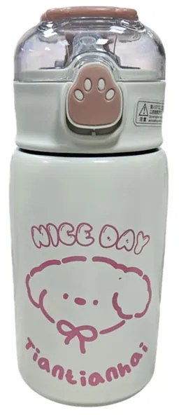 Παιδικό Θερμός 400ml με Ζωάκια &amp; Καπάκι Πατουσάκι – Kids Thermal Bottle
