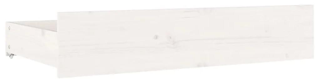 Πλαίσιο Κρεβατιού με Συρτάρια Λευκό 200 x 200 εκ. - Λευκό