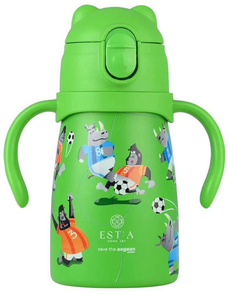 Παγούρι - Θερμός 300ml Με Καλαμάκι Estia Save The Aegean Jungle Kick 01-33224